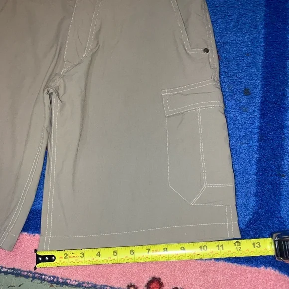 Kuhl Renegade Cargo Shorts Mens Sz 34 Nylon Stretch Outdoors Hiking Gorpcore 12” - Picture 9 of 16